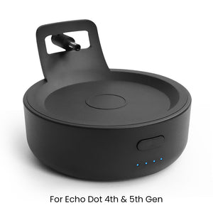 GGMM D4 5200mAh Battery Base for Echo Dot 4th & 5th Gen Portable Rechargable Battery for Amazon Alexa Speaker Docking Station