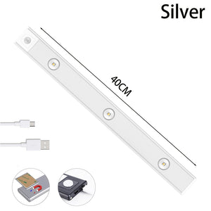 Wireless USB LED Night Light with Motion Sensor: Ultra-Thin, Perfect for Kitchen Cabinets, Bedroom Wardrobes, and Indoor Lighting