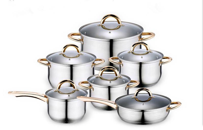 12PC Of 18/10 Stainless Steel Cookware Set.