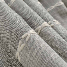 Japan Style Grey/Coffee Jacquard Linen Curtains. - Paruse