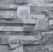 Grey Black Brick Wall Wallpaper - Paruse