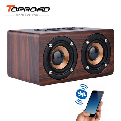 TOPROAD Wooden Wireless Bluetooth Speaker - Paruse