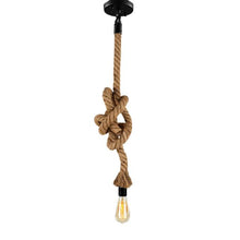 Vintage Hemp Rope Pendant Light - Paruse