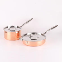 Agniers 4pcs copper cookware set.