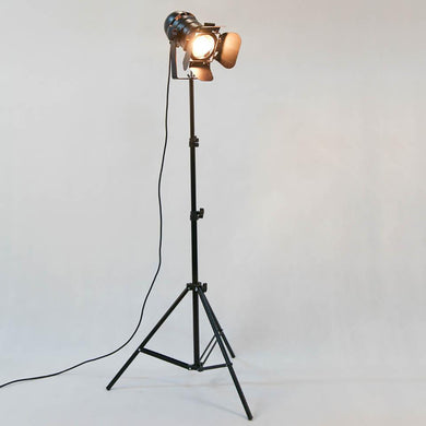 Antique Industrial Tripod Floor Lamp. - Paruse