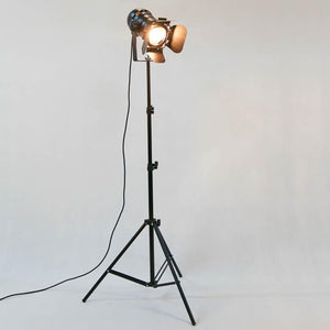 Antique Industrial Tripod Floor Lamp. - Paruse
