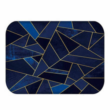 Geometric Pattern Anti-Slip Suede Carpet Door Mat - Paruse