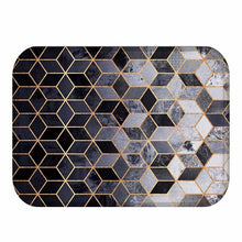 Geometric Pattern Anti-Slip Suede Carpet Door Mat - Paruse