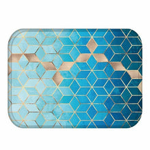 Geometric Pattern Anti-Slip Suede Carpet Door Mat - Paruse