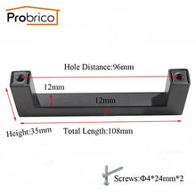 Probrico 10 PCS Black Cabinet Handle - Paruse