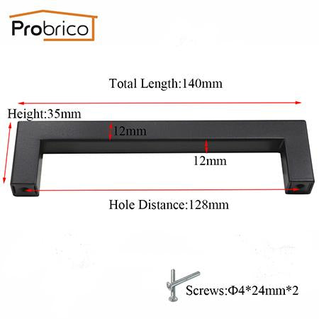 Probrico 10 PCS Black Cabinet Handle - Paruse