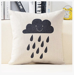 Rain Cloud Rabbit Dog Pillow Cases - Paruse