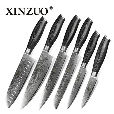 XINZUO 6 pcs kitchen knives set