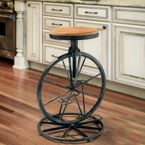 Wrought Iron Bicycle Style Chair. - Paruse