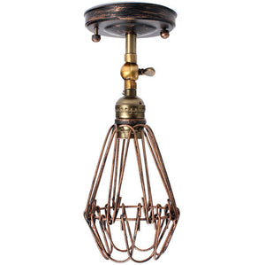 Classic Black Bulb Wire Lamp Cage - Paruse