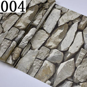 Vintage 3D Brick Stone Wallpaper - Paruse