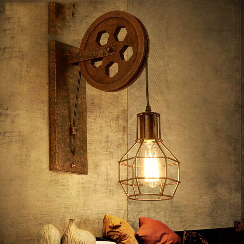 Lifting pulley wall light - Paruse