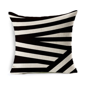 1pc Linen Geometric Line Pillow cover - Paruse