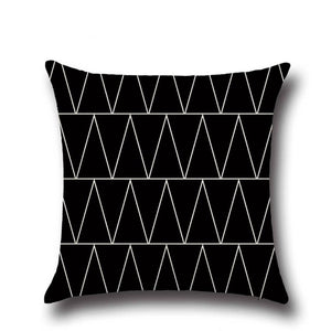 1pc Linen Geometric Line Pillow cover - Paruse