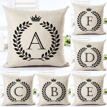 Alphabet Letters Patterns Throw Pillow Cover - Paruse