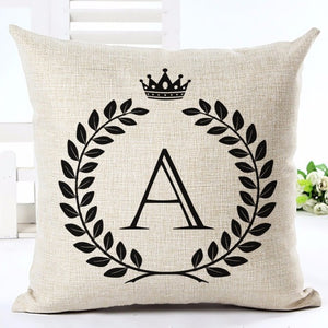 Alphabet Letters Patterns Throw Pillow Cover - Paruse