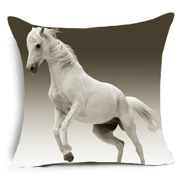 Wild Horse Photos Throw Pillow Cover. - Paruse