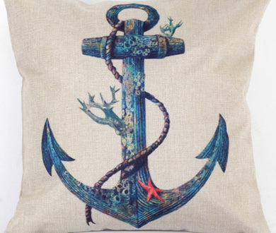 Series Of Ship Anchor Logo Decorative Pillows - Paruse