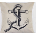 Series Of Ship Anchor Logo Decorative Pillows - Paruse
