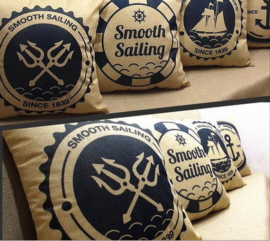 Vintage Smooth Sailing Decorative Pillows - Paruse