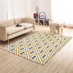 ADQKCLY 3D Geometric Printed Carpet - Paruse