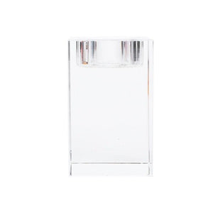 Elegant Crystal Glass Candle Stand