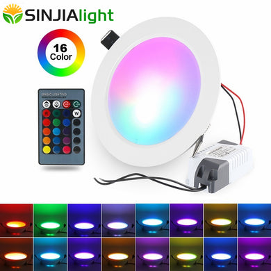 5W 10W RGB LED Panel Light With Remote Control - Paruse