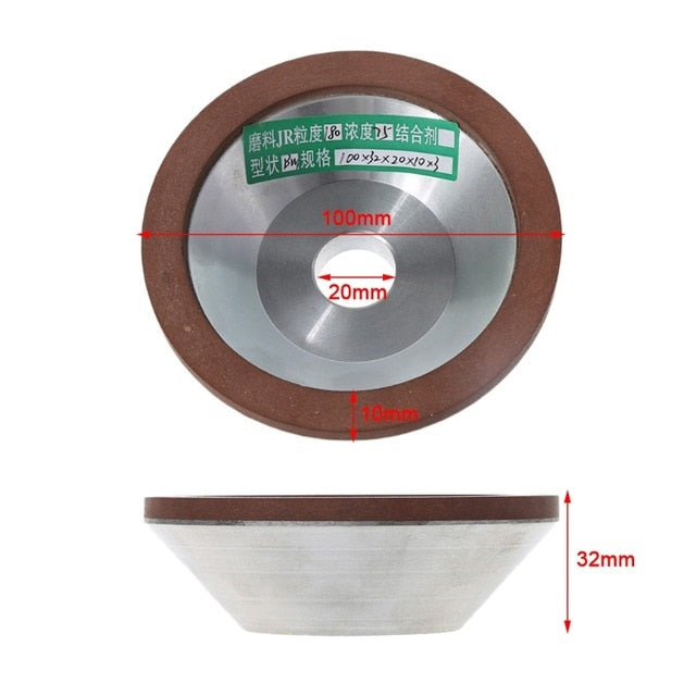 100mm Diamond Grinding Wheel Cup 180 Grit Cutter Grinder For Carbide Metal